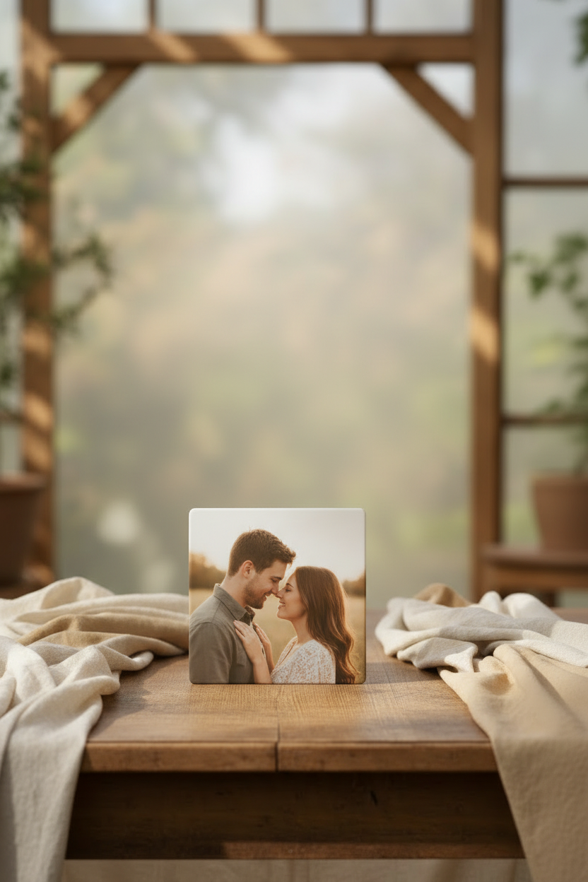 Oak & Linen Keepsake Magnet